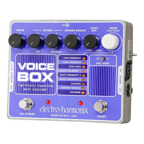 electro harmonix voice box on drums|vocal harmony machine.